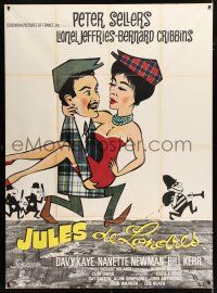 2p993 WRONG ARM OF THE LAW French 1p '63 different Kerfyser art of Peter Sellers carrying girl!