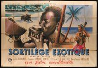 2p354 SORTILEGE EXOTIQUE French 2p '42 travel documentary about native people, Jean Colin art!