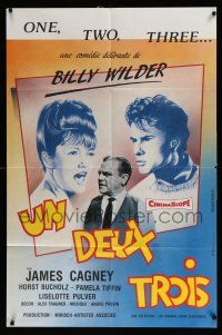 2p402 ONE, TWO, THREE French 30x46 R86 Billy Wilder, James Cagney, different Museux art!