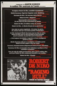 2p404 RAGING BULL French 31x47 '80 Martin Scorsese & Robert De Niro boxing classic!
