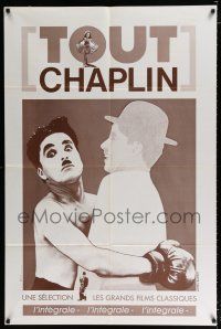2p413 TOUT CHAPLIN French 31x47 '87 great image of boxer Charlie Chaplin from City Lights & more!
