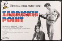 2p416 ZABRISKIE POINT French 31x47 R90s Michelangelo Antonioni's bizarre teen sex movie, different!