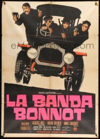 2p149 BONNOT'S GANG Italian 1p '68 Philippe Fourastie's La Bande a Bonnot, art of criminals in car!