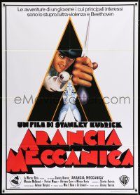 2p165 CLOCKWORK ORANGE Italian 1p R90s Stanley Kubrick classic, Castle art of Malcolm McDowell!