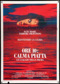 2p175 DEAD CALM Italian 1p '89 Sam Neill, wild image of Nicole Kidman on horizon of red ocean!
