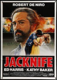2p224 JACKNIFE Italian 1p '89 different Enzo Sciotti art of bearded Robert De Niro!