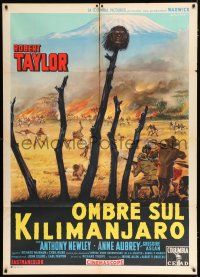 2p229 KILLERS OF KILIMANJARO Italian 1p '60 different Capitani art of hunters shooting at natives!