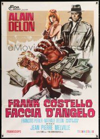 2p234 LE SAMOURAI Italian 1p '68 Jean-Pierre Melville film noir classic, Alain Delon, Symeoni art!