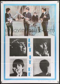 2p237 LET IT BE Italian 1p R81 different montage image of The Beatles close up & performing!