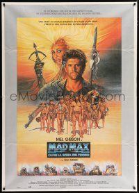 2p243 MAD MAX BEYOND THUNDERDOME Italian 1p '85 art of Mel Gibson & Tina Turner by Richard Amsel!