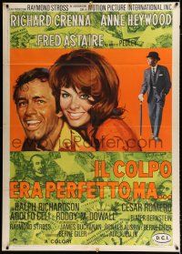 2p253 MIDAS RUN Italian 1p '69 different art of Fred Astaire, Richard Crenna & sexy Anne Heywood!