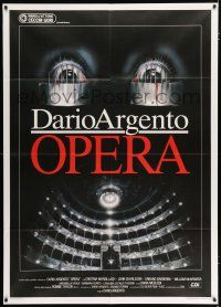 2p265 OPERA Italian 1p '87 written and directed by Dario Argento, cool creepy Casaro artwork!