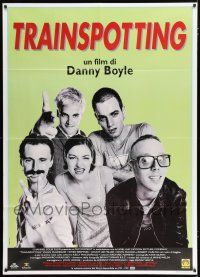 2p320 TRAINSPOTTING Italian 1p '96 heroin drug addict Ewan McGregor, directed by Danny Boyle!
