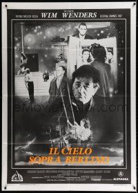 2p337 WINGS OF DESIRE Italian 1p '87 Wim Wenders German afterlife fantasy, Bruno Ganz, Peter Falk