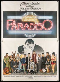2p031 CINEMA PARADISO Italian 2p '89 different art of Philippe Noiret & cast by Cecchini!