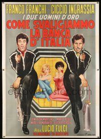 2p059 HOW WE ROBBED THE BANK OF ITALY Italian 2p '66 Lucio Fulci, Franco & Ciccio + sexy girls!