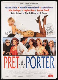 2p089 PRET-A-PORTER Italian 2p '95 Altman, Sophia Loren, Julia Roberts, Tim Robbins, Kim Basinger!