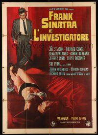 2p115 TONY ROME Italian 2p '67 art of Frank Sinatra & sexy near-naked girl on bed by Nistri!