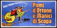 2p004 BEDKNOBS & BROOMSTICKS Italian 3p '72 Walt Disney, Angela Lansbury, great different art!