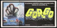 2p009 GORGO Italian 3p R70s completely different art of giant monster claw attacking ship!