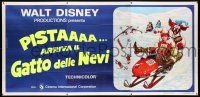 2p011 SNOWBALL EXPRESS Italian 3p '72 Walt Disney, Dean Jones, wacky winter fun art!