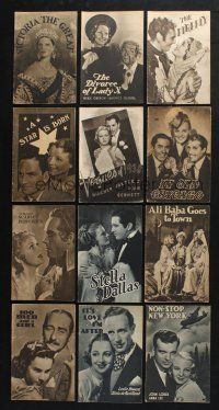 2r010 LOT OF 33 CINEGRAM ENGLISH PROGRAMS '30s many different images from a variety of movies!