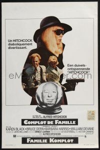 2s369 FAMILY PLOT Belgian '76 from the mind of devious Alfred Hitchcock, Karen Black, Bruce Dern!