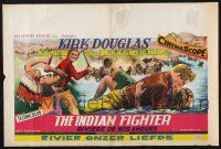 2s379 INDIAN FIGHTER Belgian '55 art of fighting Kirk Douglas, romancing Elsa Martinelli!