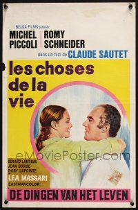 2s422 THINGS OF LIFE Belgian '70 Claude Sautet's Les Choses de la vie, Romy Schneider, Piccoli