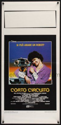 2s839 SHORT CIRCUIT Italian locandina '86 different art of robot & pretty Ally Sheedy