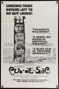 2t172 CUL-DE-SAC 1sh '67 Roman Polanski, Donald Pleasance, Francoise Dorleac