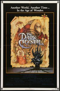 2t176 DARK CRYSTAL 1sh '82 Jim Henson & Frank Oz, Richard Amsel fantasy art!