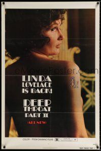 2t187 DEEP THROAT II 1sh '74 Linda Lovelace is back in Joseph Sarno sequel, Harry Reems!