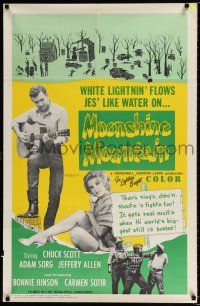 2t572 MOONSHINE MOUNTAIN 1sh '64 Herschell G Lewis, white lightnin' flows jes' like water!