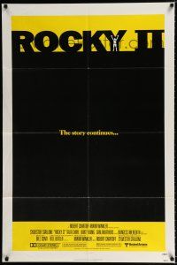 2t732 ROCKY II 1sh '79 Carl Weathers, Sylvester Stallone boxing sequel, the story continues!