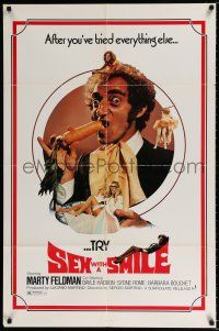 2t770 SEX WITH A SMILE 1sh '76 40 gradi all'ombra del lenzuolo, wacky Marty Feldman, Italian!