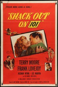 2t771 SHACK OUT ON 101 1sh '56 Terry Moore & Lee Marvin on the shady side of the highway!