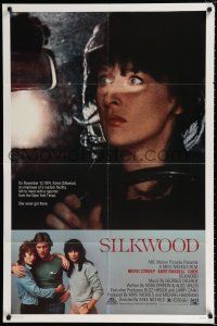 2t785 SILKWOOD 1sh '83 Meryl Streep, Cher, Kurt Russell, directed by Mike Nichols!