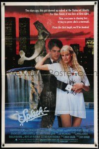 2t804 SPLASH 1sh '84 Tom Hanks loves mermaid Daryl Hannah in New York City under Twin Towers!