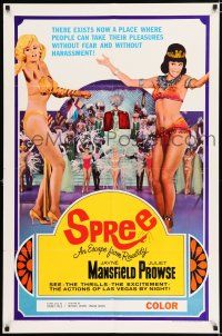 2t808 SPREE style C 1sh '67 sexy Jayne Mansfield & Juliet Prowse in Las Vegas!