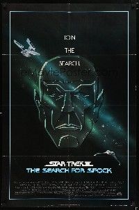 2t816 STAR TREK III 1sh '84 The Search for Spock, art of Nimoy by Huyssen & Huerta!