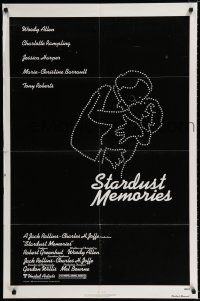 2t820 STARDUST MEMORIES 1sh '80 directed by Woody Allen, cool star constellation art!