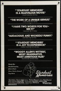 2t821 STARDUST MEMORIES reviews 1sh '80 directed by Woody Allen, cool star constellation art!