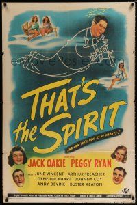 2t871 THAT'S THE SPIRIT 1sh '45 Peggy Ryan & Jack Oakie, art of sexy angels!