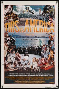 2t878 THIS IS AMERICA PART II 1sh '77 wild shock-umentary of crazy people in the U.S.!