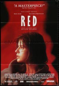 2t880 THREE COLORS: RED 1sh '94 Kieslowski's Trois couleurs: Rouge, Irene Jacob!