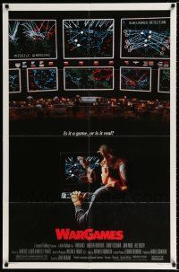 2t942 WARGAMES 1sh '83 Matthew Broderick plays video games to start World War III!