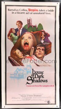 2w051 HOUSE OF DARK SHADOWS linen 3sh '70 how vampires do it, a bizarre act of unnatural lust!