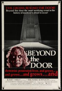 2x229 BEYOND THE DOOR style B 1sh '74 demonic possession lives, the most terrifying event of mankind