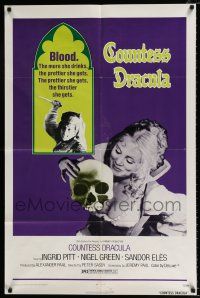2x260 COUNTESS DRACULA 1sh '72 Hammer, Ingrid Pitt, the more she drinks, the thirstier she gets!